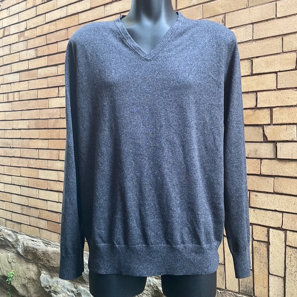 NWT Banana Republic gray silk cashmere blend Sweater Size Extra Large